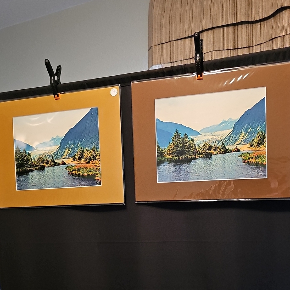 Mendenhall Glacier Alaska High Quality Photograph With Mat